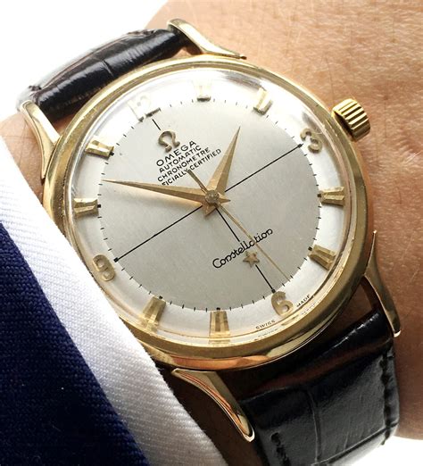 omega constellation vintage gold